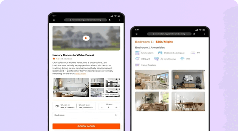 NoMadLivings booking flow
