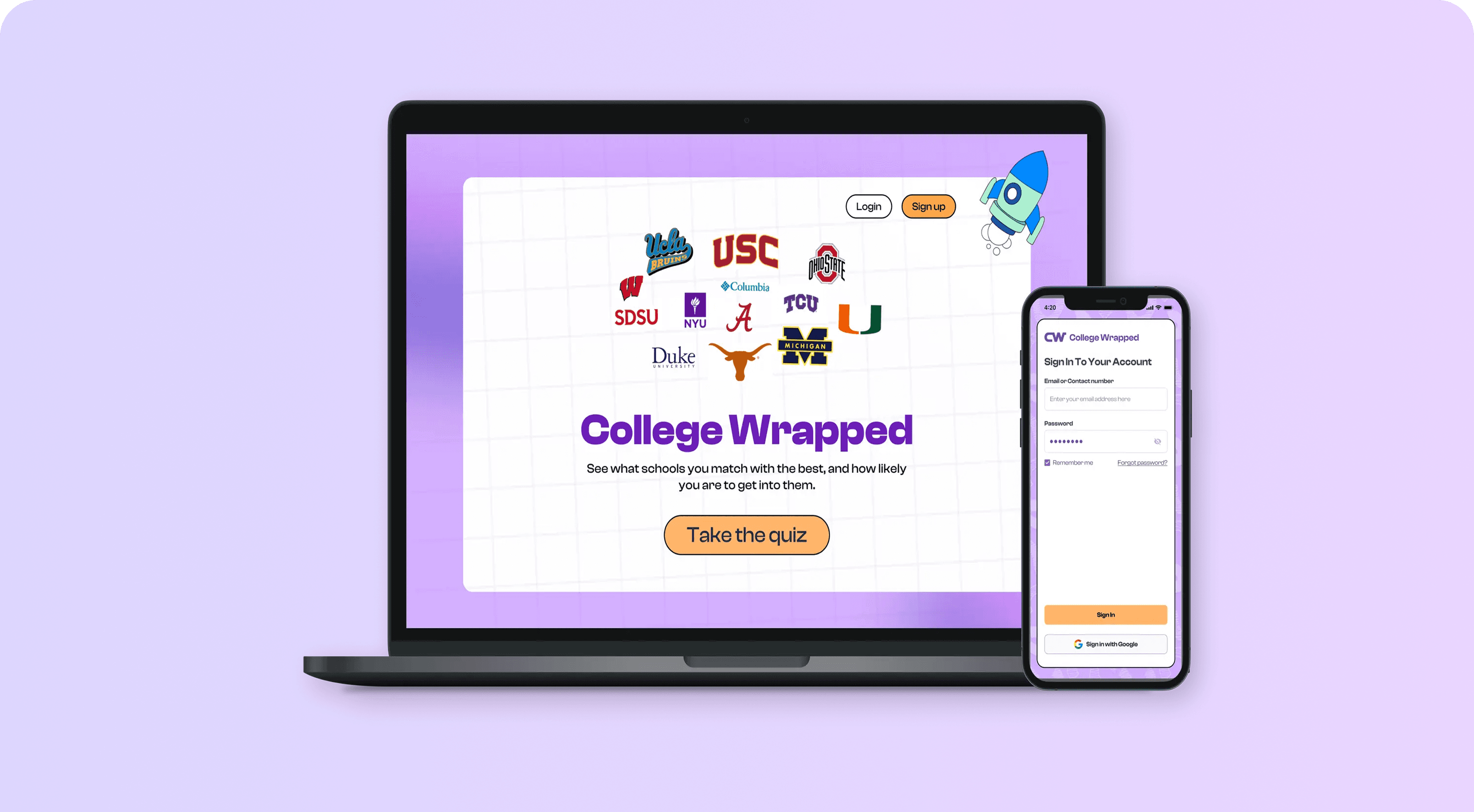 College Wrapped experience