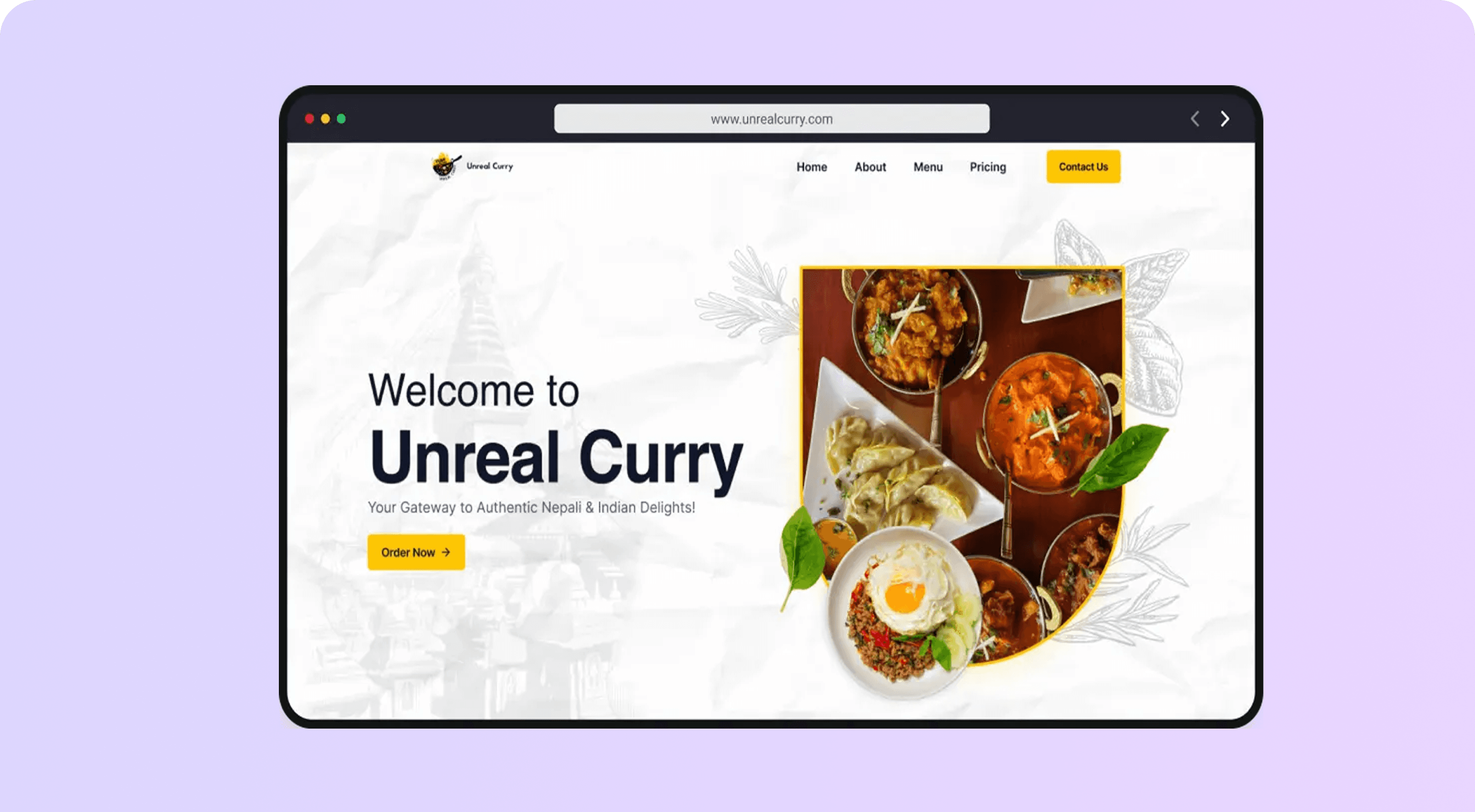Unreal Curry brand system